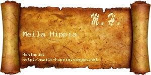 Meila Hippia névjegykártya